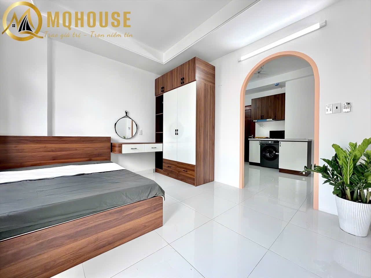 Căn hộ 1 phòng ngủ cho thuê full nội thất mới lengkeng quận Tân Bình
