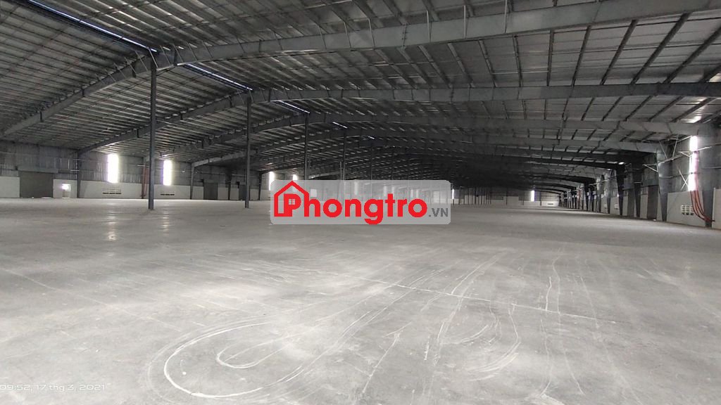 CHO THUÊ KHO XƯỞNG MỚI 15.000M2 GIÁ 65K/M2 TẠI KCN BẾN LỨC, LONG AN