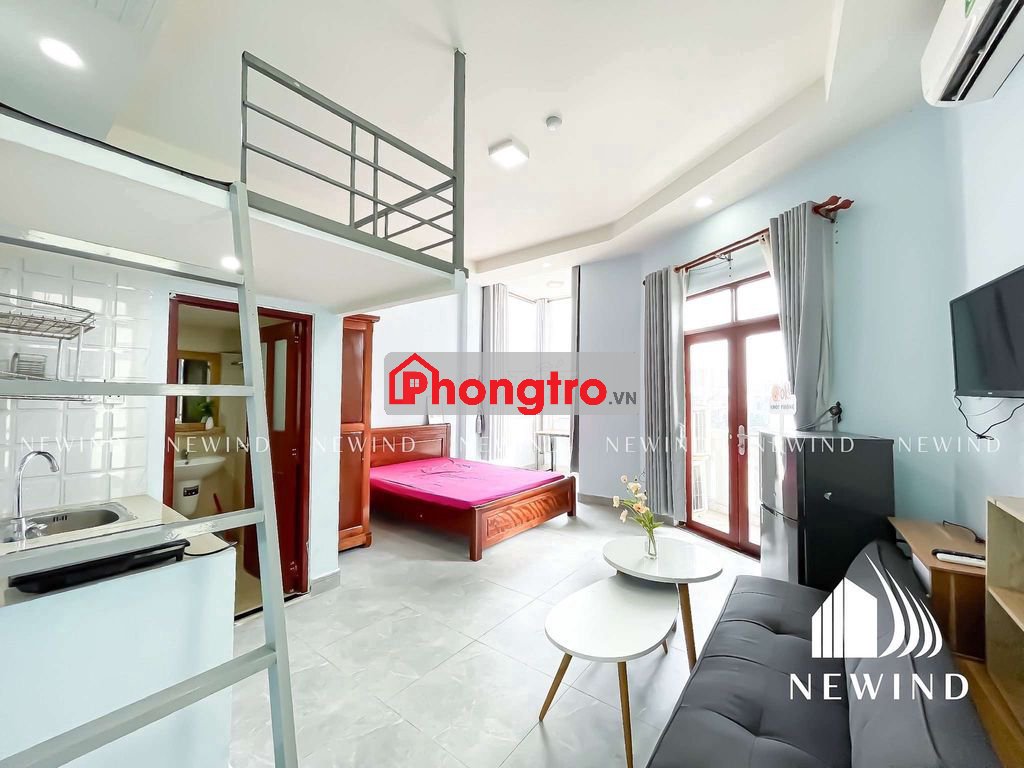 Phòng trọ có gác_Full nội thất_gác 1m7_gần KCX Tân Thuận - giáp Quận 4