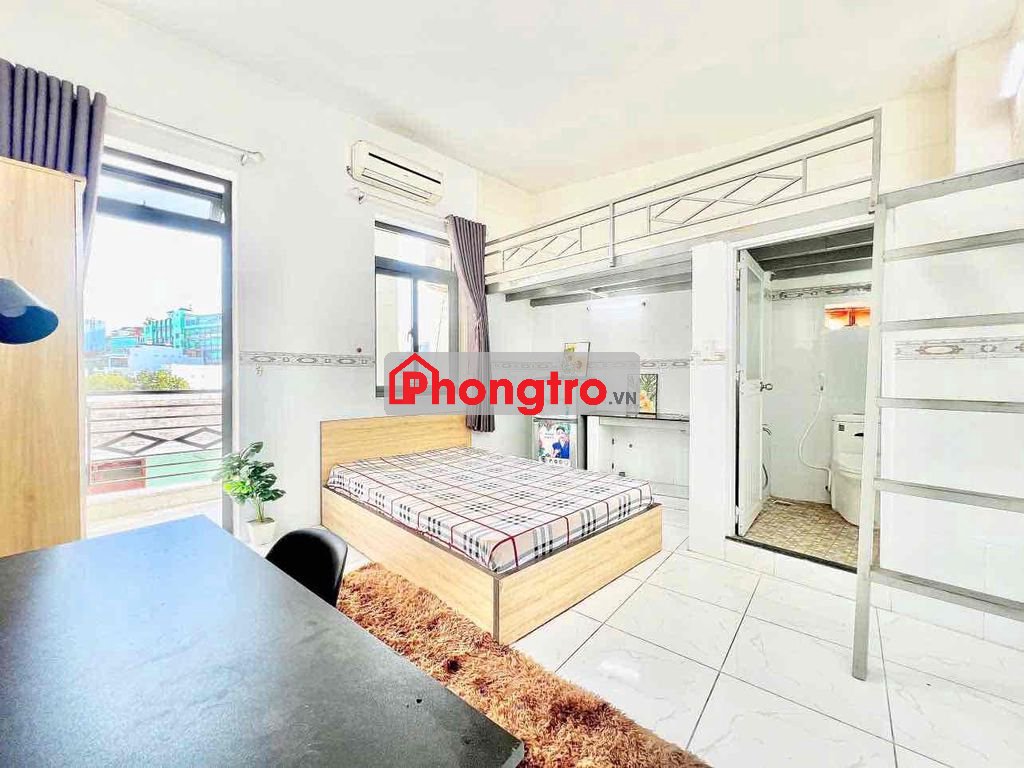 CHO THUÊ PHÒNG TRỌ DUPLEX BAN CÔNG LỚN ĐẦY ĐỦ NỘI THẤT GẦN SÂN BAY