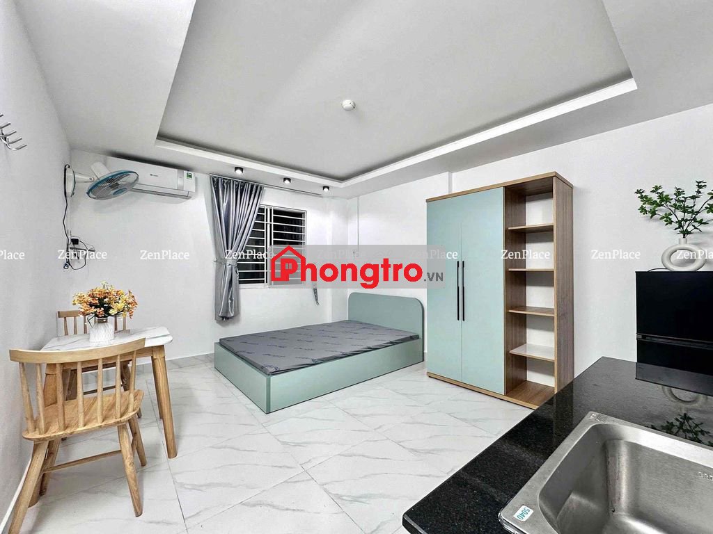 CHO THUÊ PHÒNG STUDIO FULL NỘI THẤT NẰM TÂN SƠN NHÌ QUA VHU CHỈ 5PHUT