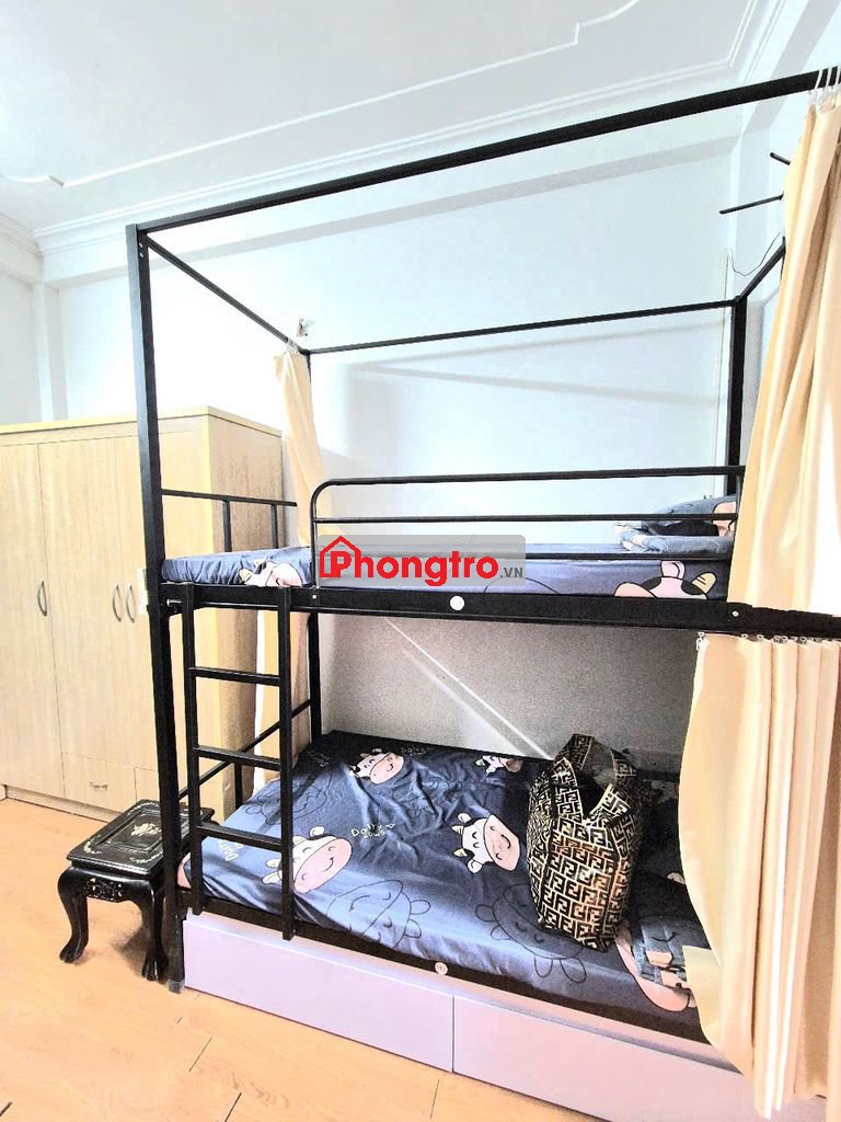Phòng trọ rẻ Giường tầng full đồ, giờ giấc tự do 1400k/tháng bao điện