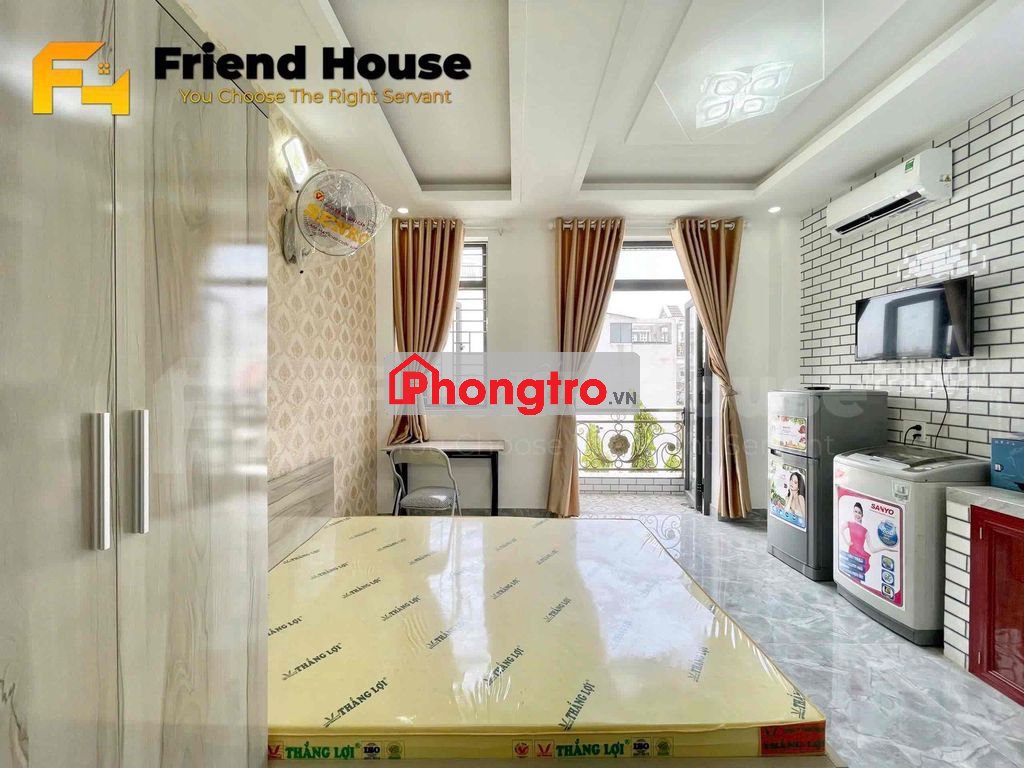 CHO THUÊ PHÒNG BAN CÔNG FULL NỘI THẤT GÒ VẤP