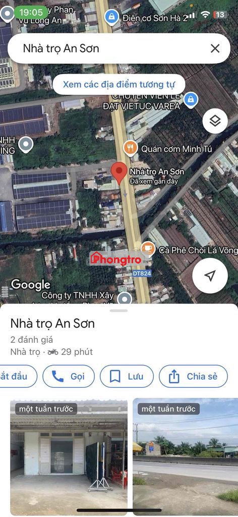 cho thuê mặt bằng-phòng trọ(lương bình bến lức)