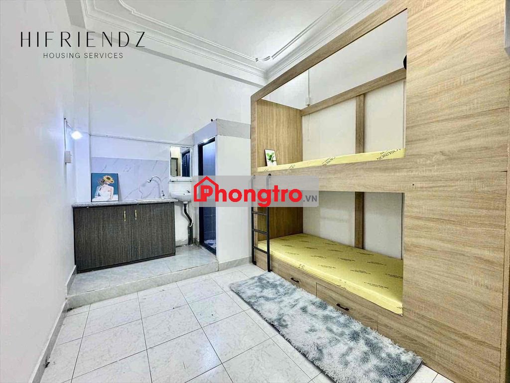 Phòng Trọ Giá rẻ Q5 dạng studio với giường tầng Full nội thất