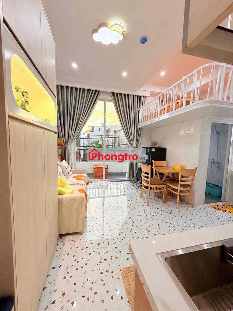 CHO THUÊ PHÒNG GÁC BAN CÔNG SIÊU THOÁNG NGAY TRUNG TÂM BÌNH THẠNH