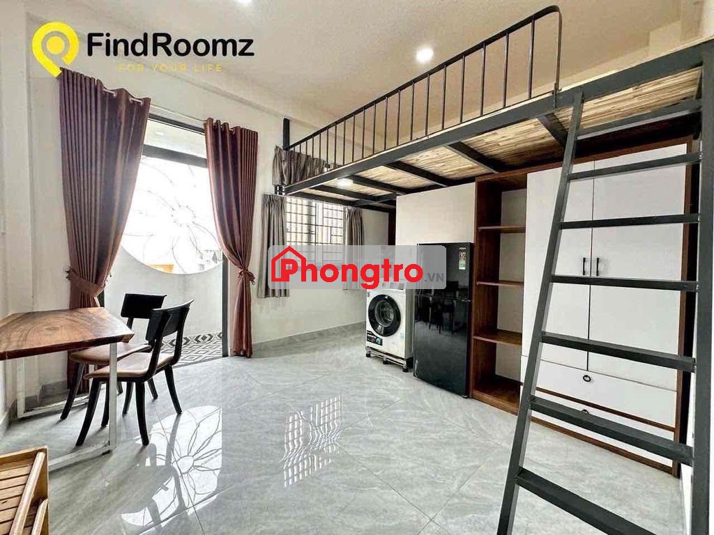 CHO THUÊ PHÒNG GÁC CAO BAN CÔNG FULL NỘI THẤT GẦN CHỢ THẠCH ĐÀ