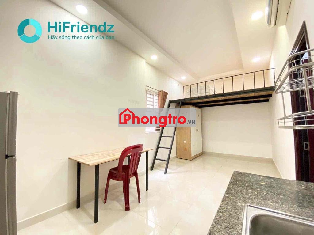 phòng gác cao rộng rãi Võ văn kiệt Q5 Gần Q1 Q8 Q4 , Toà nhà thang may