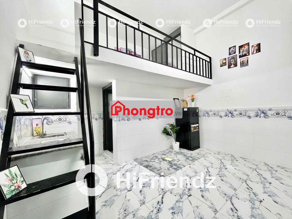 Trống sẵn phòng gác cao ở Hương Lộ 2 - sẵn máy lạnh -Gần ngã tu bốn xa