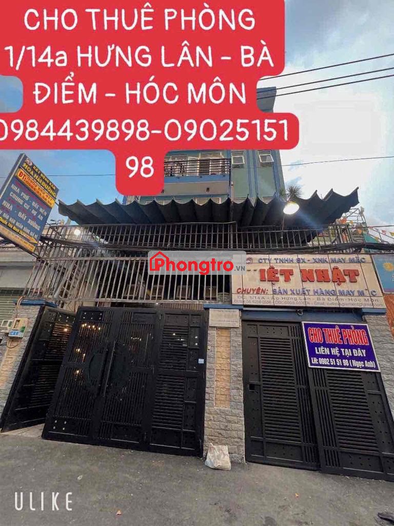 phòng trọ cao cấp giá rẻ Hoc Môn