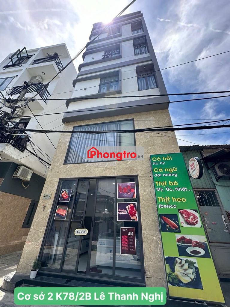 Phòng trọ cao cấp, Thang Máy K78/2B Lê Thanh Nghị