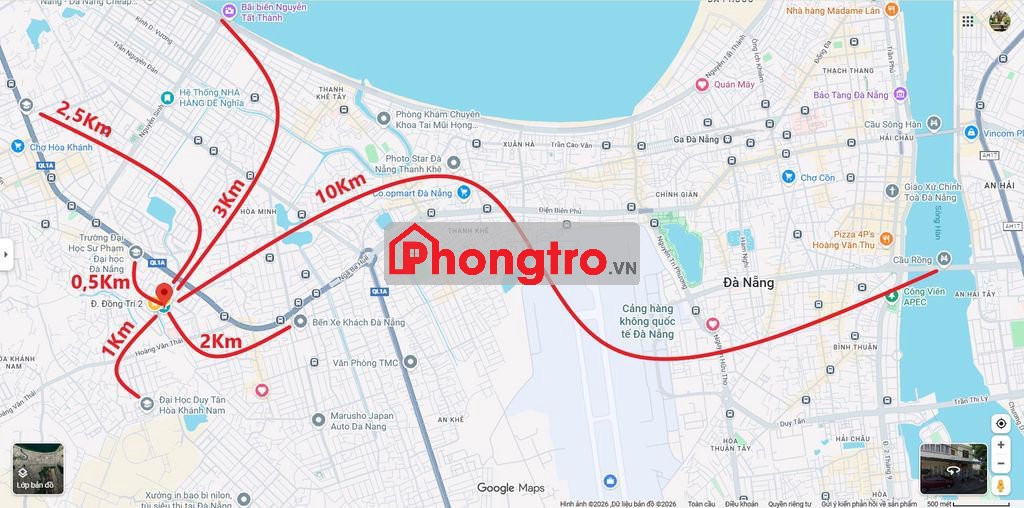 Căn hộ mới gần ĐH Sư phạm, Duy Tân, Bách Khoa, siêu thị Mega Đà Nẵng