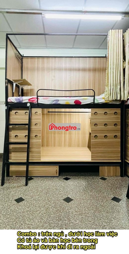 COMBO 2 TẦNG: TRÊN NGỦ DƯỚI SINH HOẠT, GIỜ TỰ DO, FREE XE