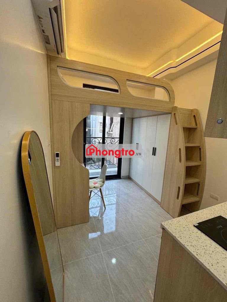 Phòng CCMN Láng Hạ. 22m2, full đồ, máy giặt, thang máy, PCCC, xe điện.