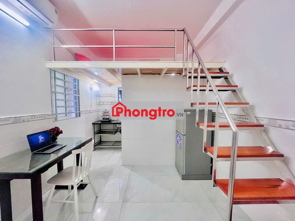 GÁC LỬNG 25m2 ĐƯỜNG GÒ DẦU || NỘI THẤT CƠ BẢN, GIỜ TỰ DO, AN NINH