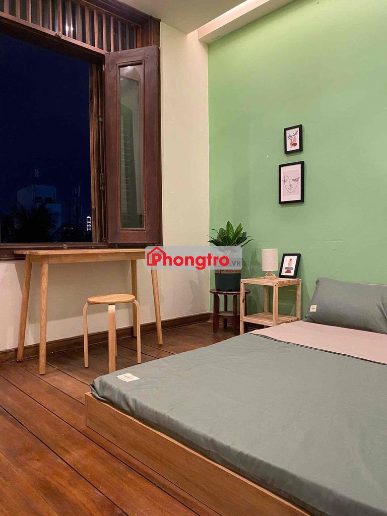 Phòng trọ Bình Thạnh có nội thất, cửa sổ lớn thoáng mát, gần Q1 Q3