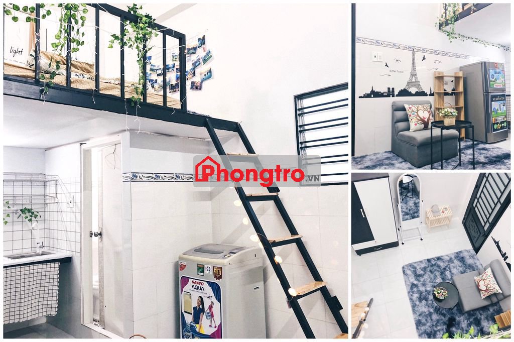 PHÒNG CÓ GÁC GẦN NTTU - FULL NỘI THẤT MỚI KENG - HÀ HUY GIÁP Q12