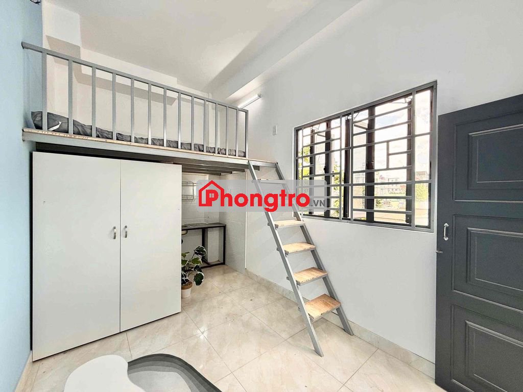 PHÒNG TRỌ gác đứng được và studio nội thất mới 100% thoáng sạch sẽ