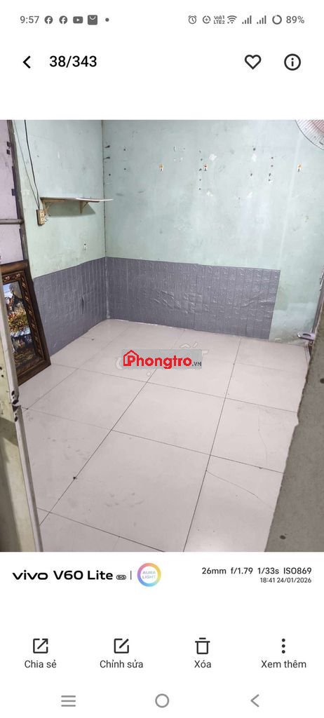 Phòng trọ giá rẻ giờ giấc tự do hẻm đẹp an ninh tốt