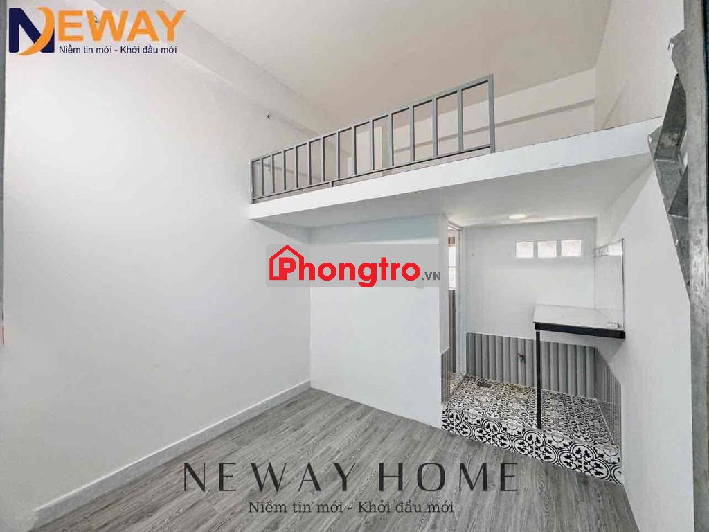 Phòng Duplex rẻ sẵn máy lạnh gần Ngã Tư 4 Xã