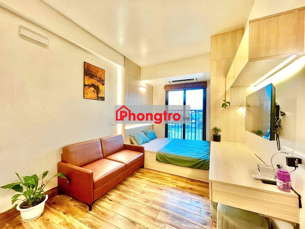 Phòng đơn đủ đồ view thẳng cầu Nhật Tân, cạnh thung lũng hoa Hồ Tây