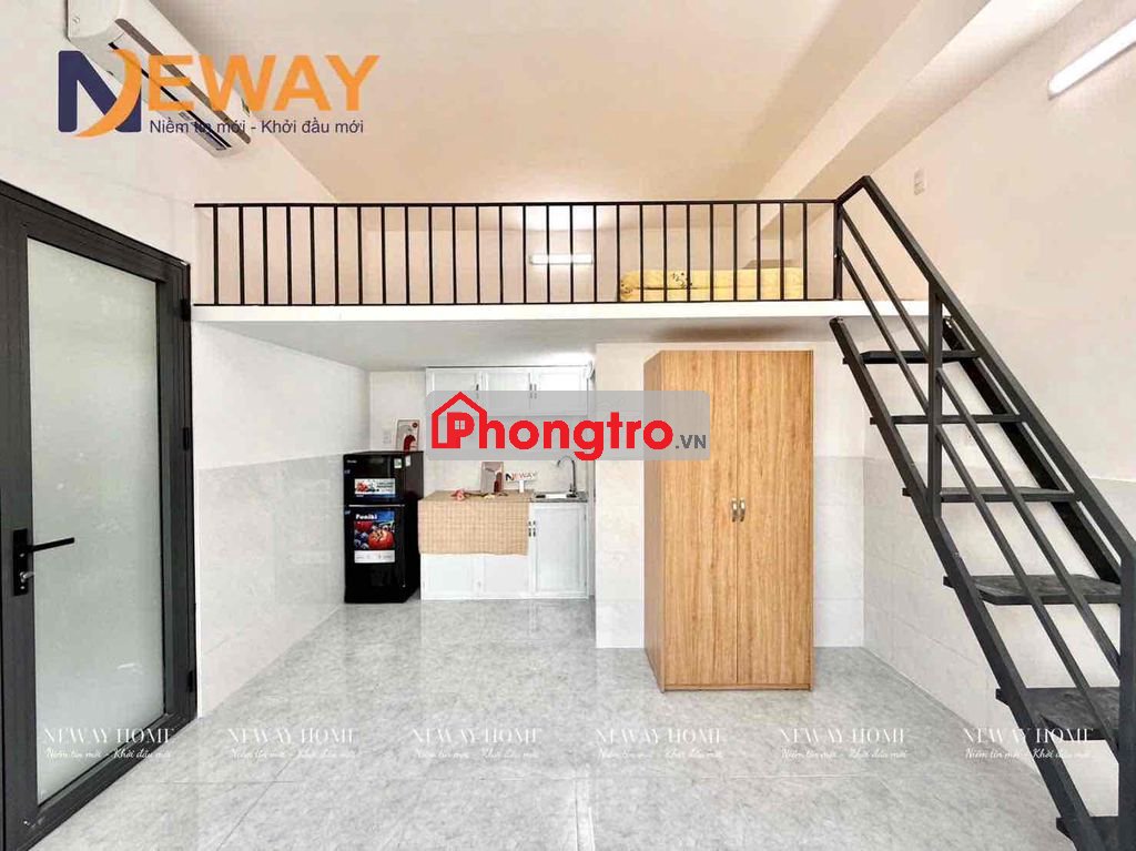 Căn hộ mới xây full nội thất, cửa sổ trời giá rẻ. Trống sẵn vào ở ngay