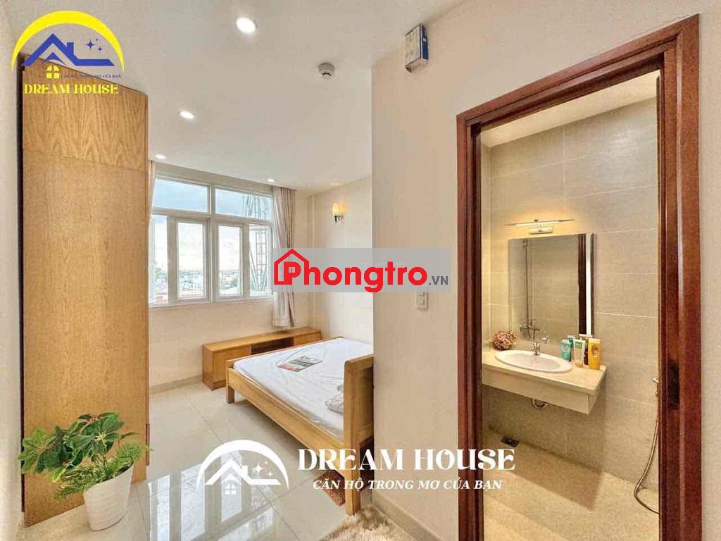 STUDIO FULL NỘI THẤT THANG MÁY CÓ CỬA SỔ TRỜI LỚN ĐÓN GIÓ