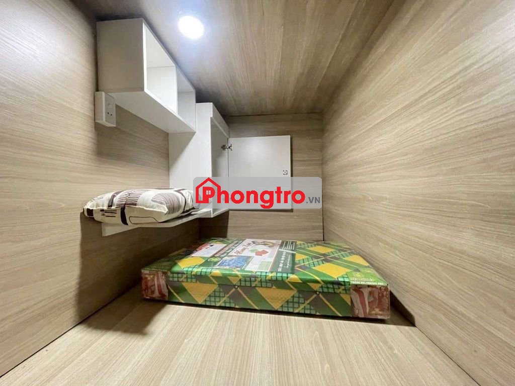 Phòng Sleep Box KTX 1 người ở đầy đủ tiện nghi trung tâm Q. Phú Nhuận