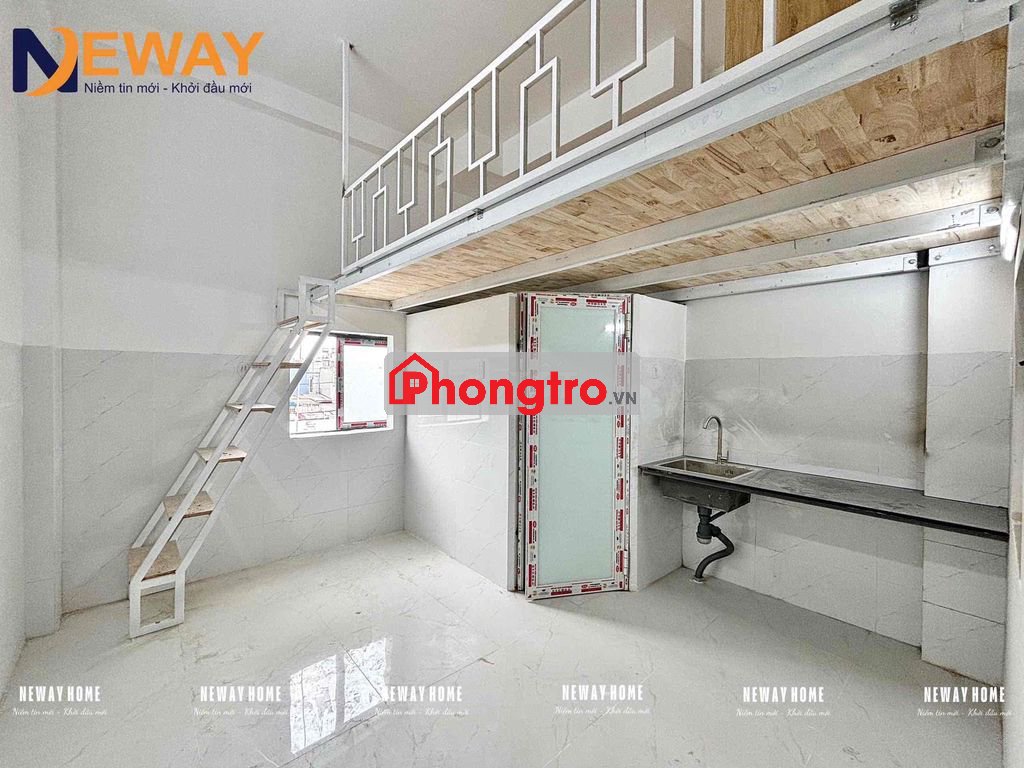 Cho thuê phòng gác Máy Lạnh Mới Xây Bình Tân