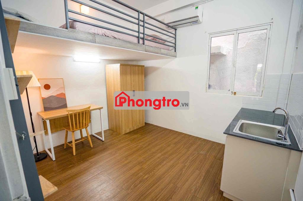 Phòng rộng, cửa sổ trời, gác lửng ngay CV Lê Văn Tám-Hồ con rùa