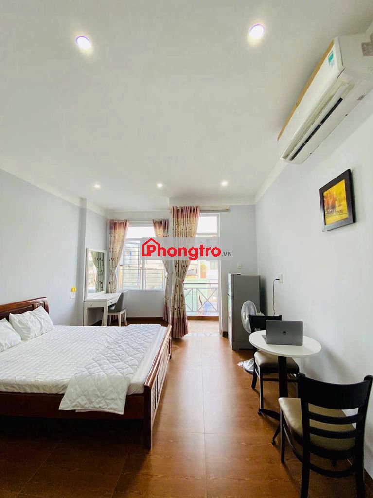 ĐH DUY TÂN, CẦU RỒNG - PHÒNG BAN CÔNG FULL NỘI THẤT - MÁY GIẶT FREE