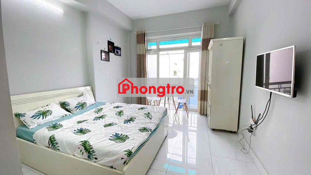 CHO THUÊ PHÒNG BAN CÔNG, FULL NỘI THẤT, THANG MÁY GẦN CV LÊ THỊ RIÊNG