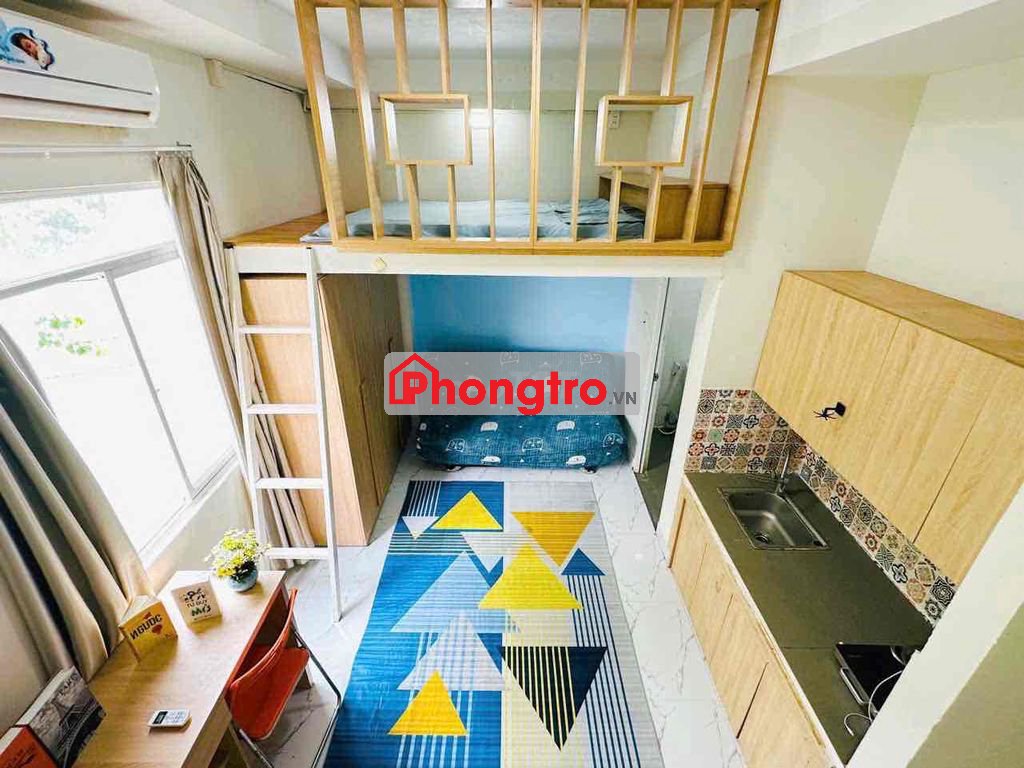 PHÒNG CÓ GÁC 35M2 | CỬA SỔ LỚN | THANG MÁY | NGAY KHU BÀU CÁT