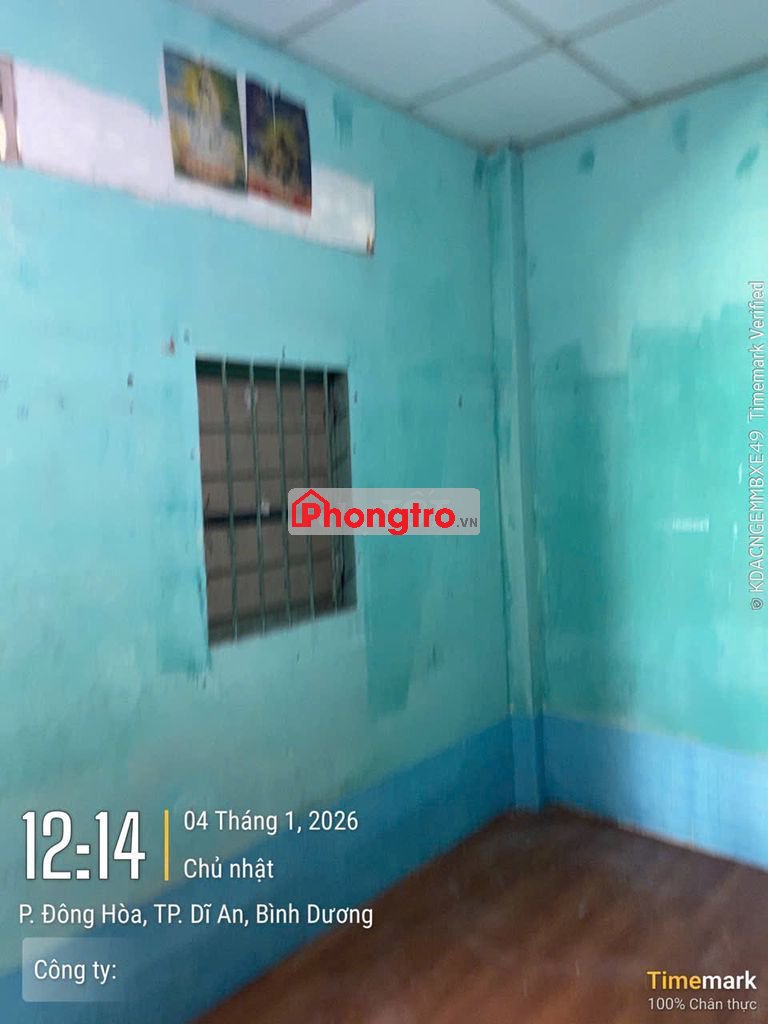 Phòng trọ 24m2 cách QL1A 50m gần khu chế xuất Linh Trung giá rẻ