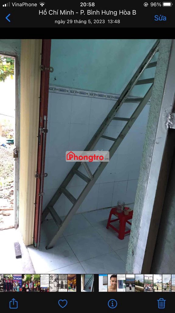 chính chủ cho thuê phòng trọ dưới đất dẫn xe vào phòng