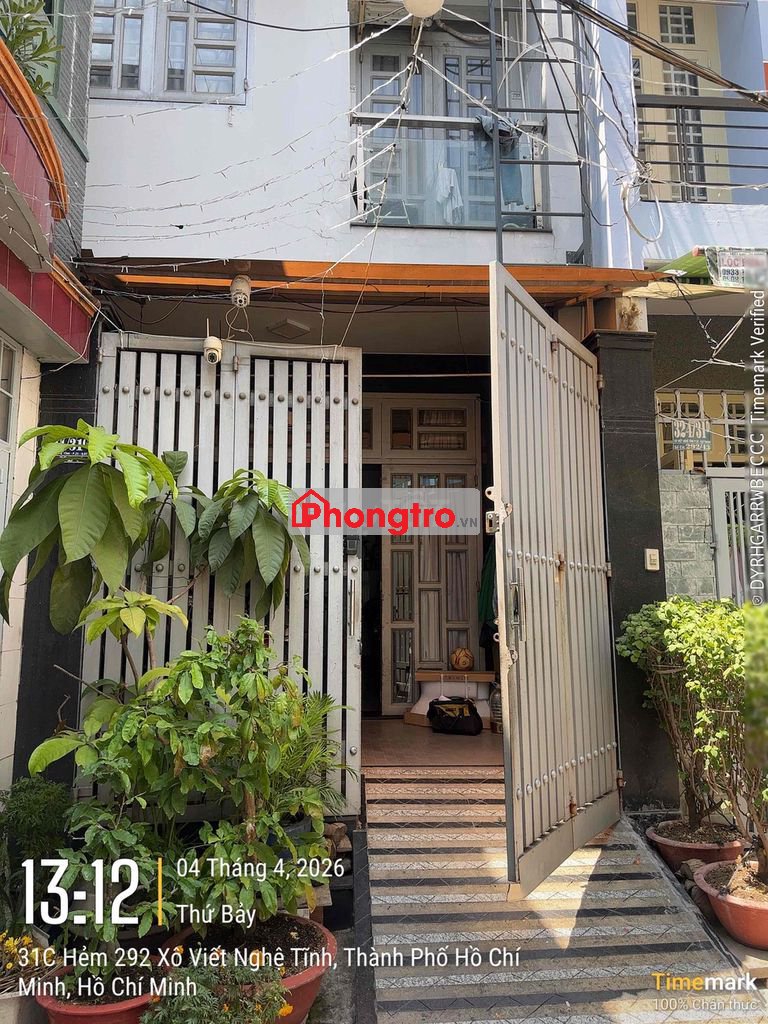 Cho thuê phòng trọ Bình Thạnh, gần Hutech, giờ giấc tự do