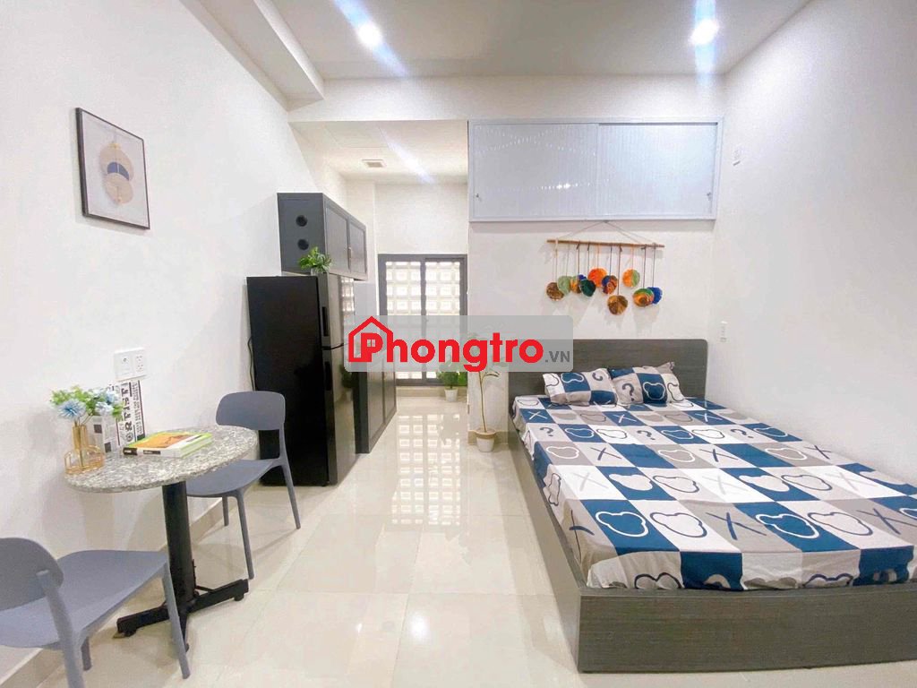 Phòng Studio 2 cửa sổ Trời Full Nội Thất mặt tiền Võ Thành Trang