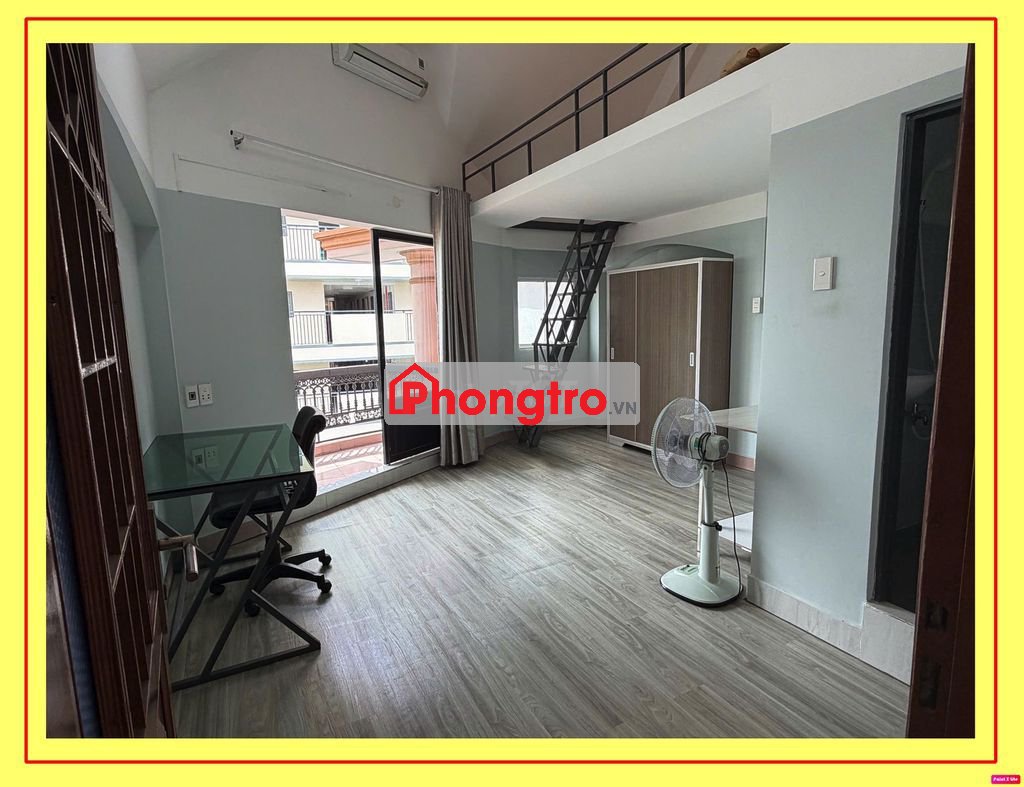 Phòng trong biệt thự Bình Lợi, full nội thất, có BAN CÔNG + GÁC rộng