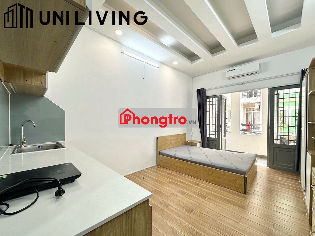 Cho thuê phòng có ban công full nt 135/ Nguyễn Hữu Cảnh -10p qua Q1