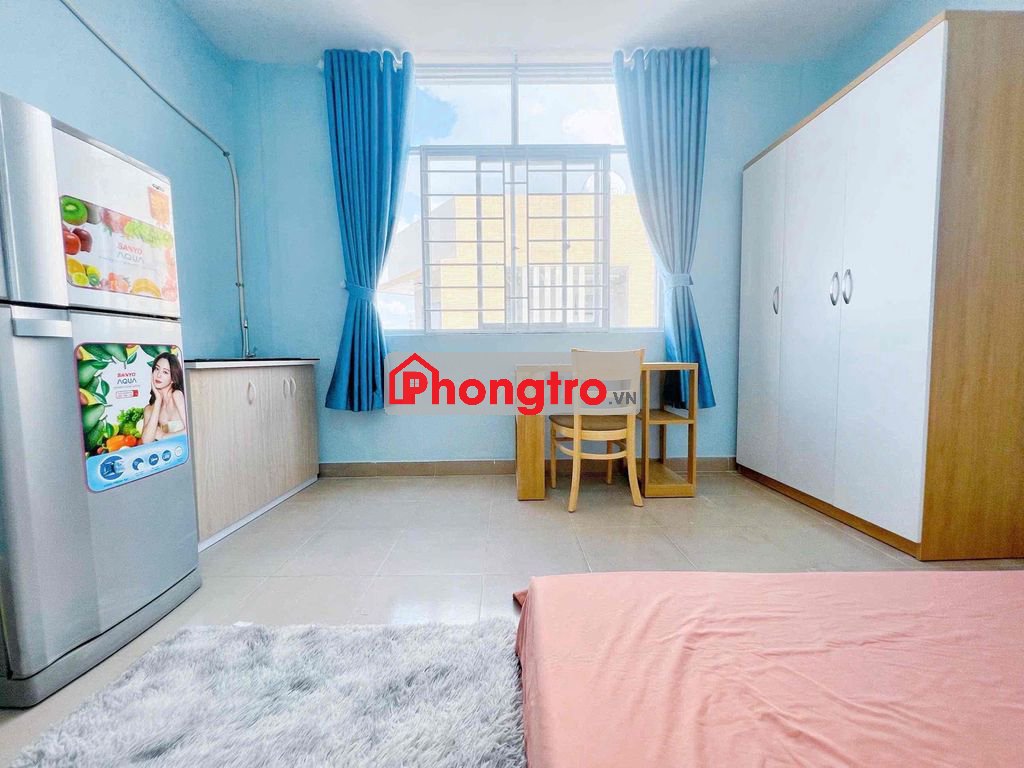 🏡STUDIO CỬA SỔ TRỜI THOÁNG - FULL NỘI THẤT - NGAY CV LÊ THỊ RIÊNG
