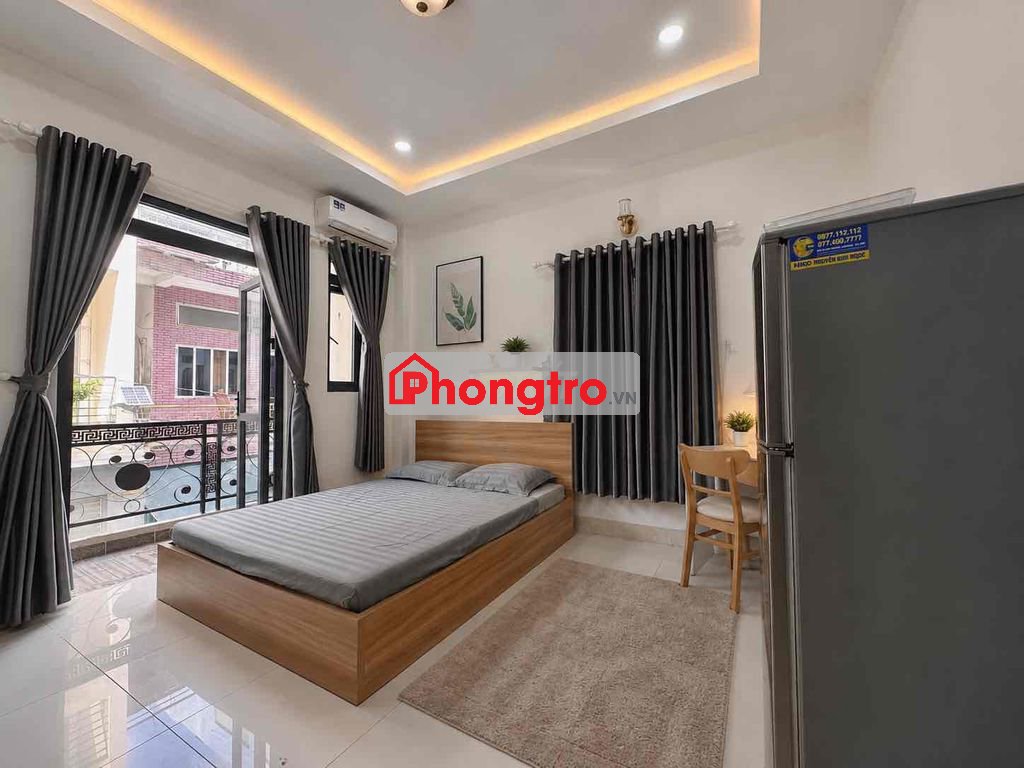 💥 STUDIO BAN CÔNG - FULL NỘI THẤT - NGAY CV HOÀNG VĂN THỤ