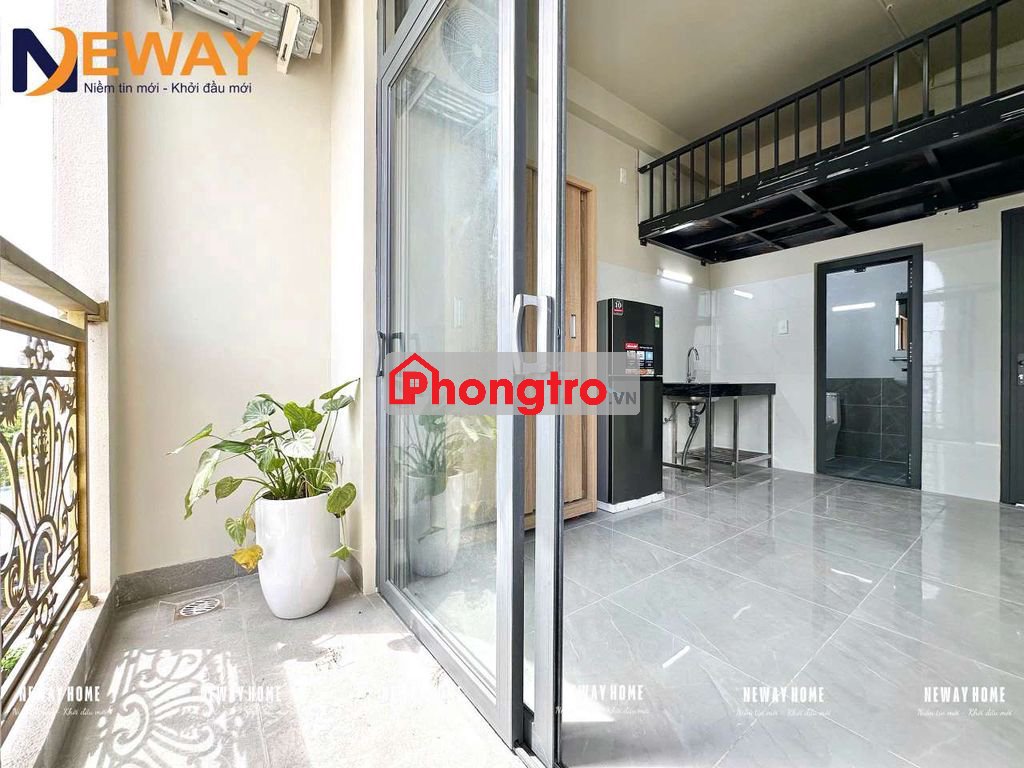DUPLEX TIỆN QUA VLU - NTTU - VHU - IUH CÓ BAN CÔNG RỘNG FULL NỘI THẤT