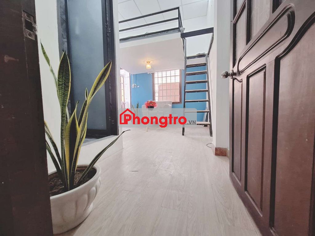 cho thuê phòng gác Duplex 35m2 6.0tr full nội thất thất CMT8 Tân Bình