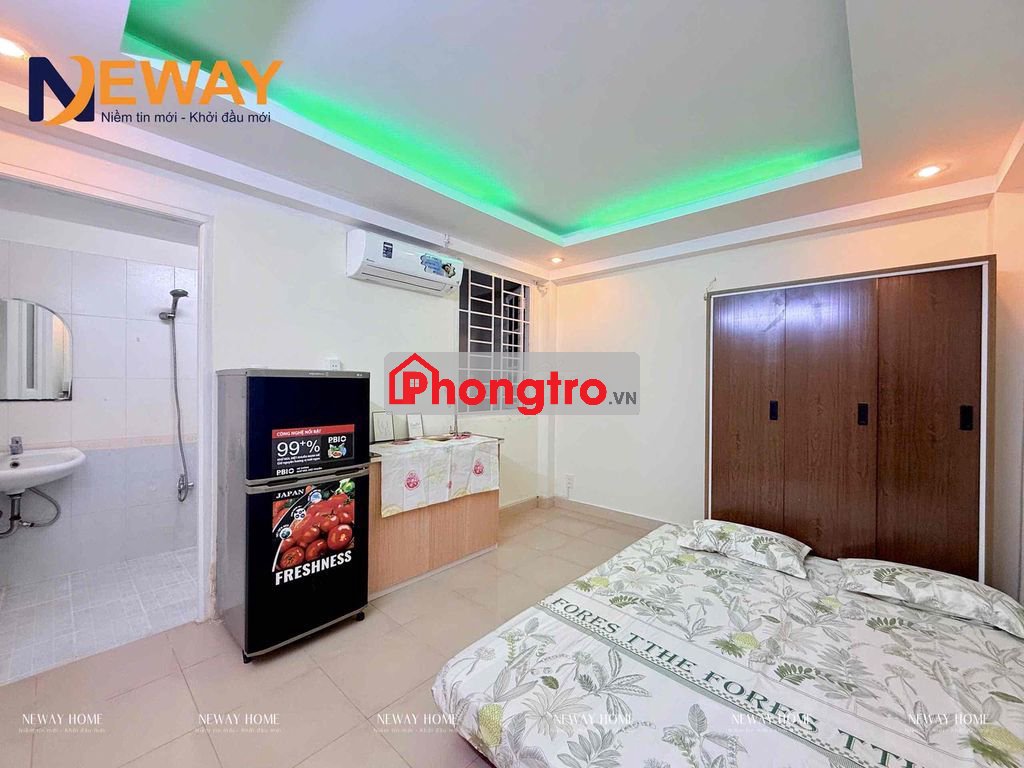 STUDIO MỚI XÂY - FULL NỘI THẤT - ĐI BỘ QUA ĐẠI HỌC CÔNG THƯƠNG 3 PHÚT