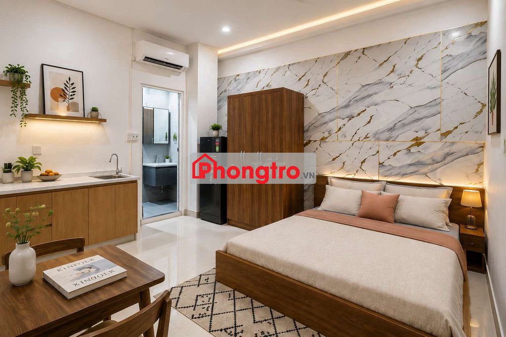 CHDV/STUDIO GẦN TRẦN NÃO MỚI 100% FULL NT