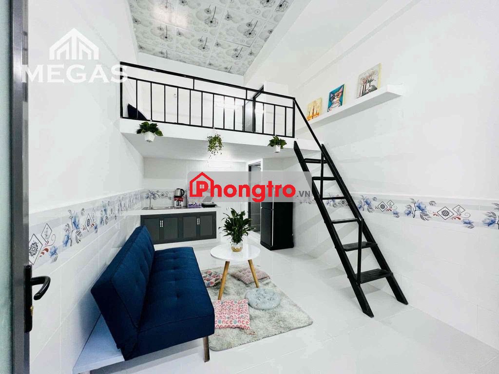 DUPLEX SẴN MÁY LẠNH VÀ TỦ LẠNH, QUA ĐẠI HỌC VĂN HIẾN CHỈ 8P ĐI XE