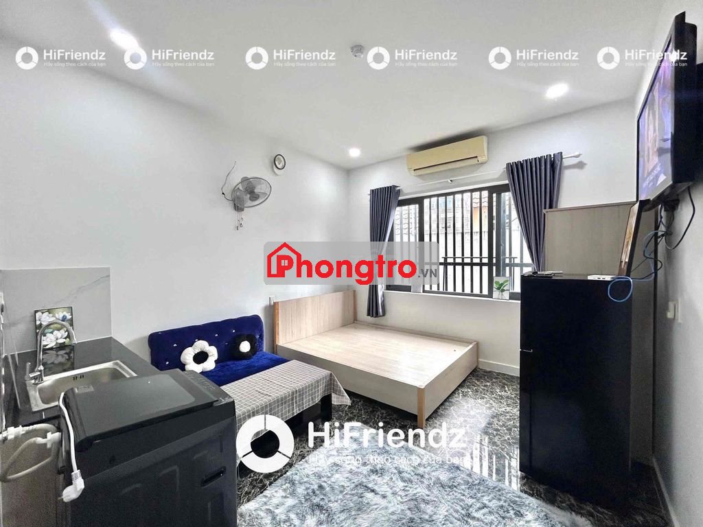 trống sẵn 2 phòng Studio thang máy cửa sổ máy giặt riêng new mới