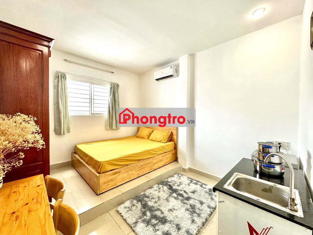 NGAY COOPMART NHIÊU LỘC, NGÃ 4 TRẦN QUANG DIỆU PHÒNG 25M2 FULL NT