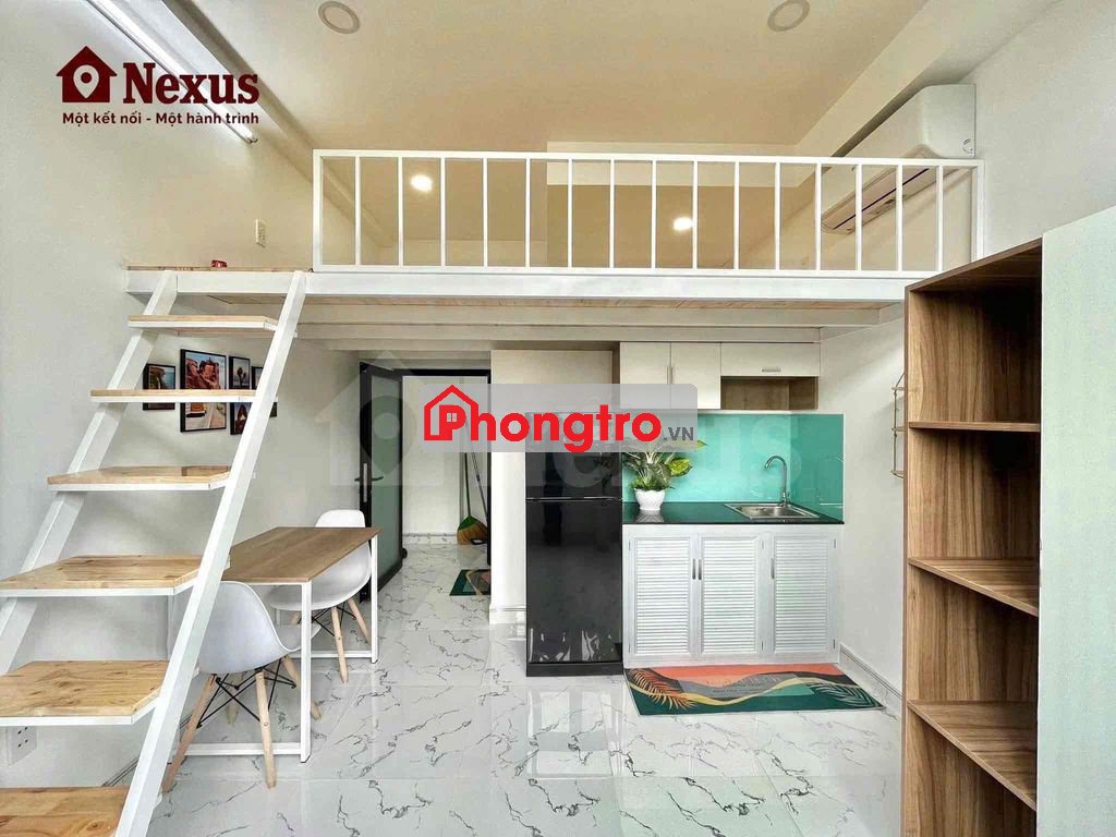 PHÒNG TRỌ GÁC SINH VIÊN FULL NỘI THẤT GẦN CÔNG VIÊN GIA ĐỊNH RỘNG RÃI