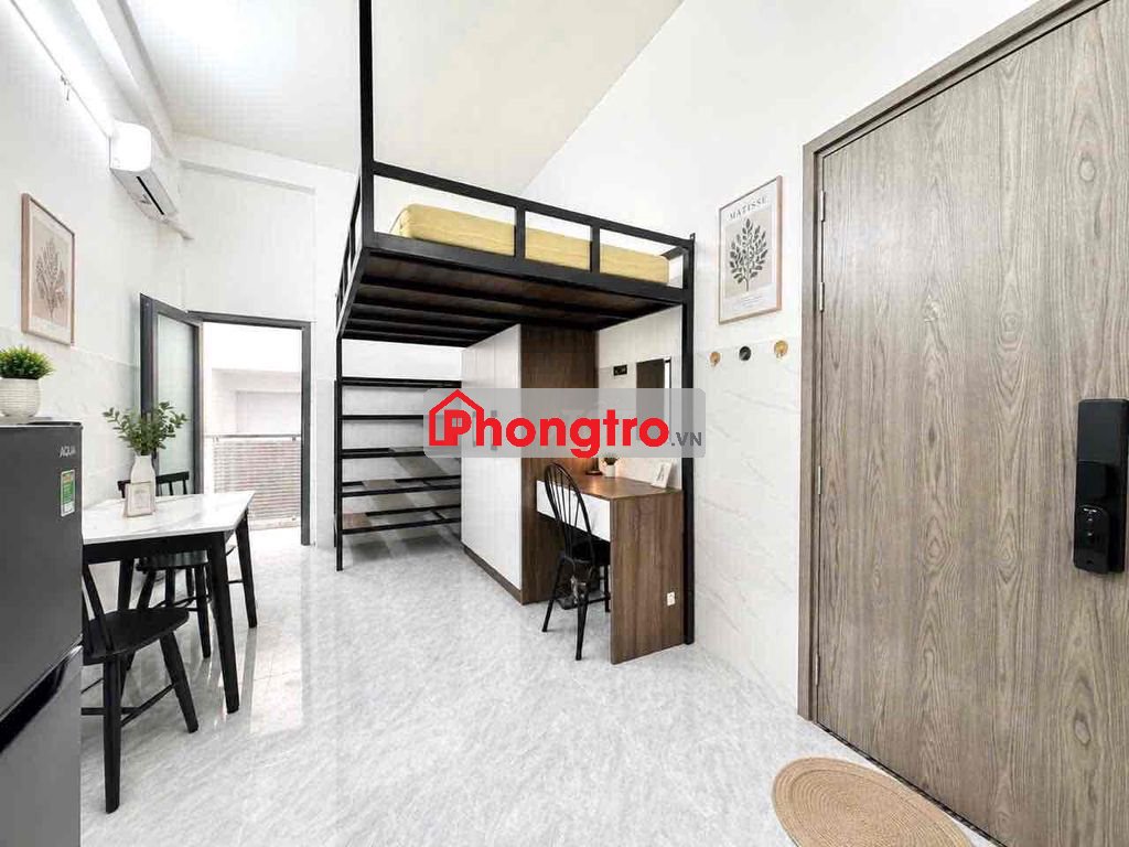 Cho Thuê Phòng Gác Có Bancol Đầy Đủ Nội Thất Tiện Qua Đại Học Văn Hiến